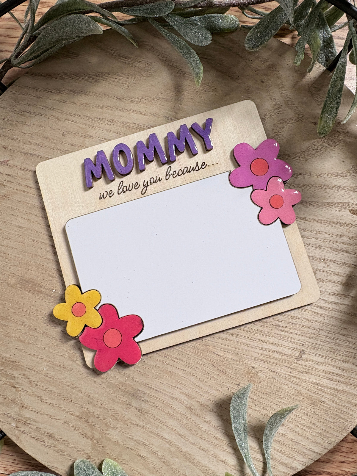 Personalized Mommy Keepsake Board – We Love You Because